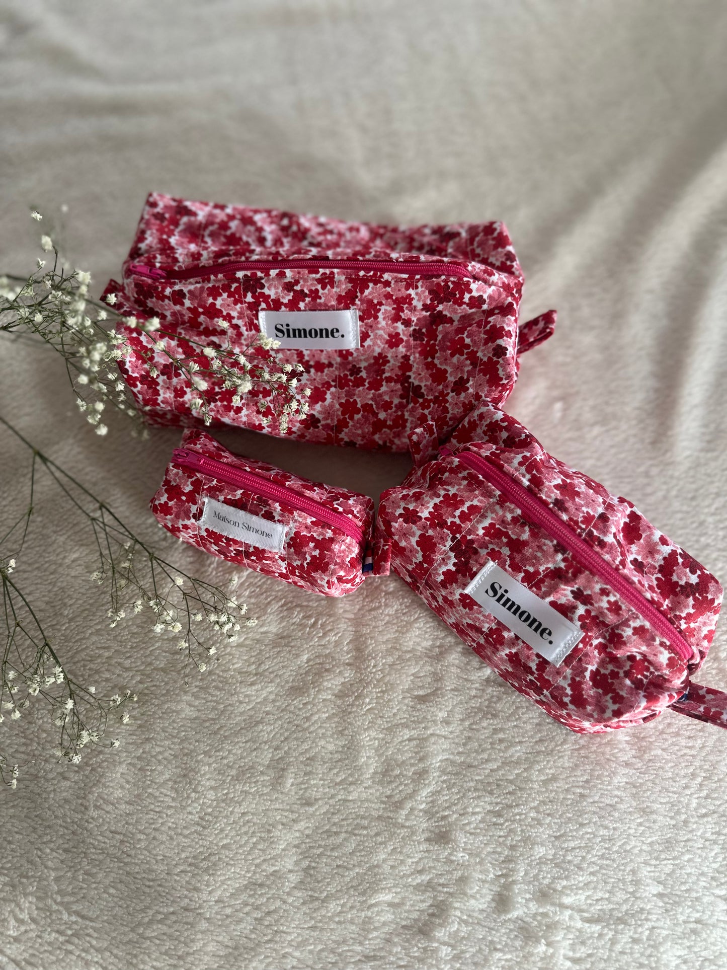 Trousse Matelassée "Coquelicot"