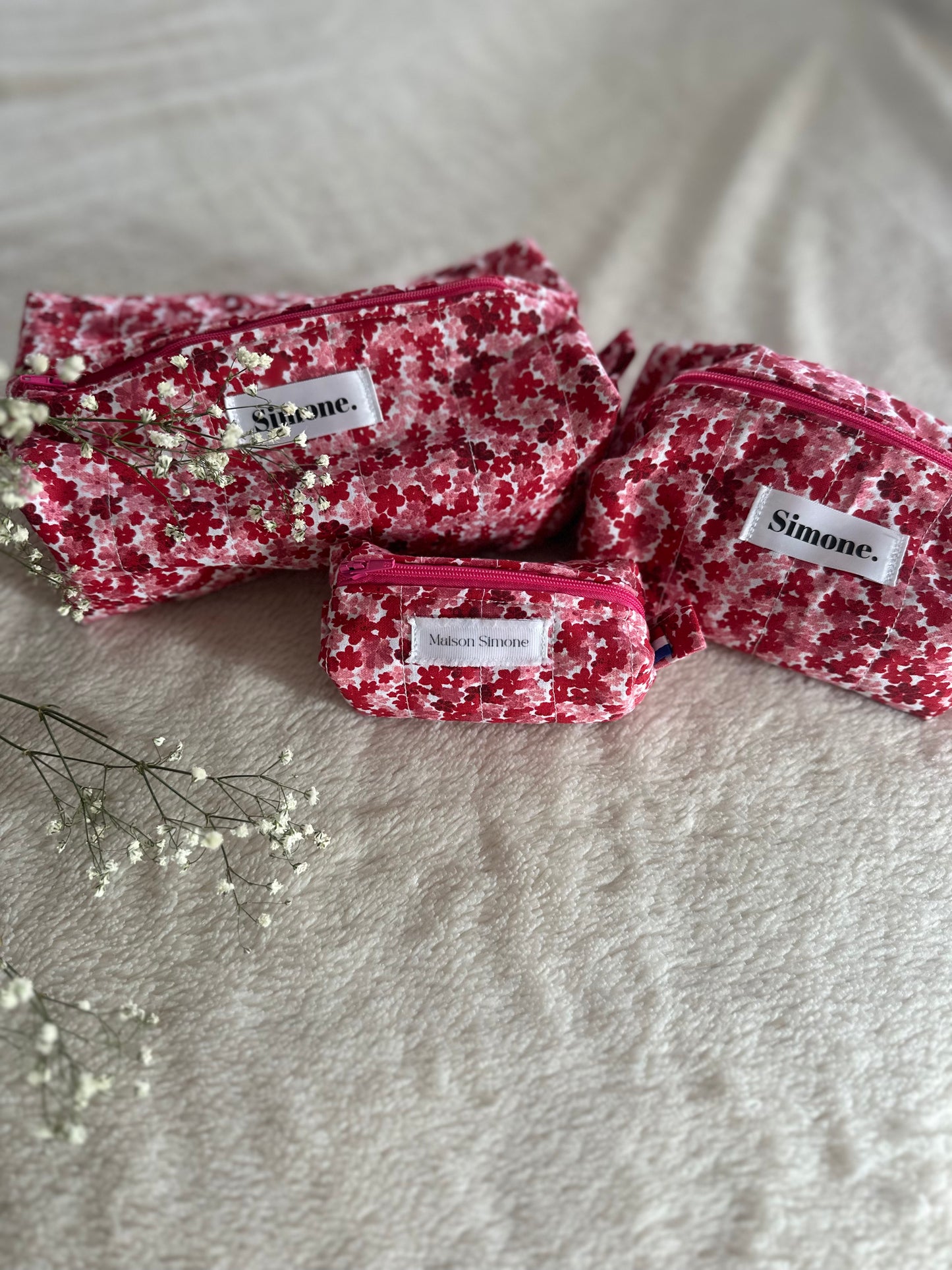 Trousse Matelassée "Coquelicot"