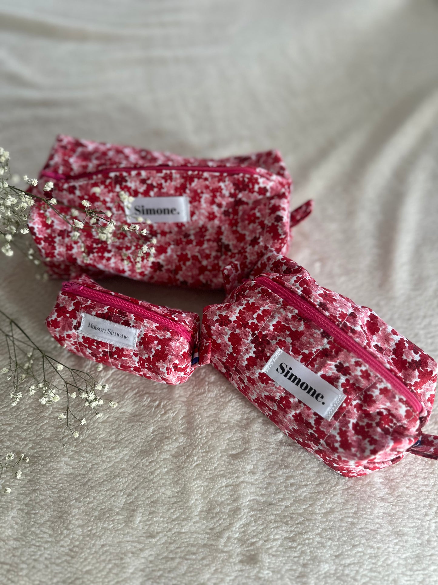 Trousse Matelassée "Coquelicot"