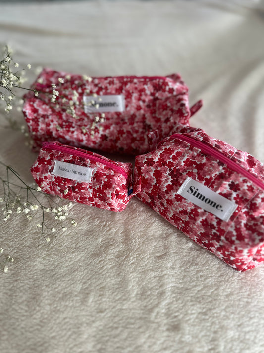 Trousse Matelassée "Coquelicot"